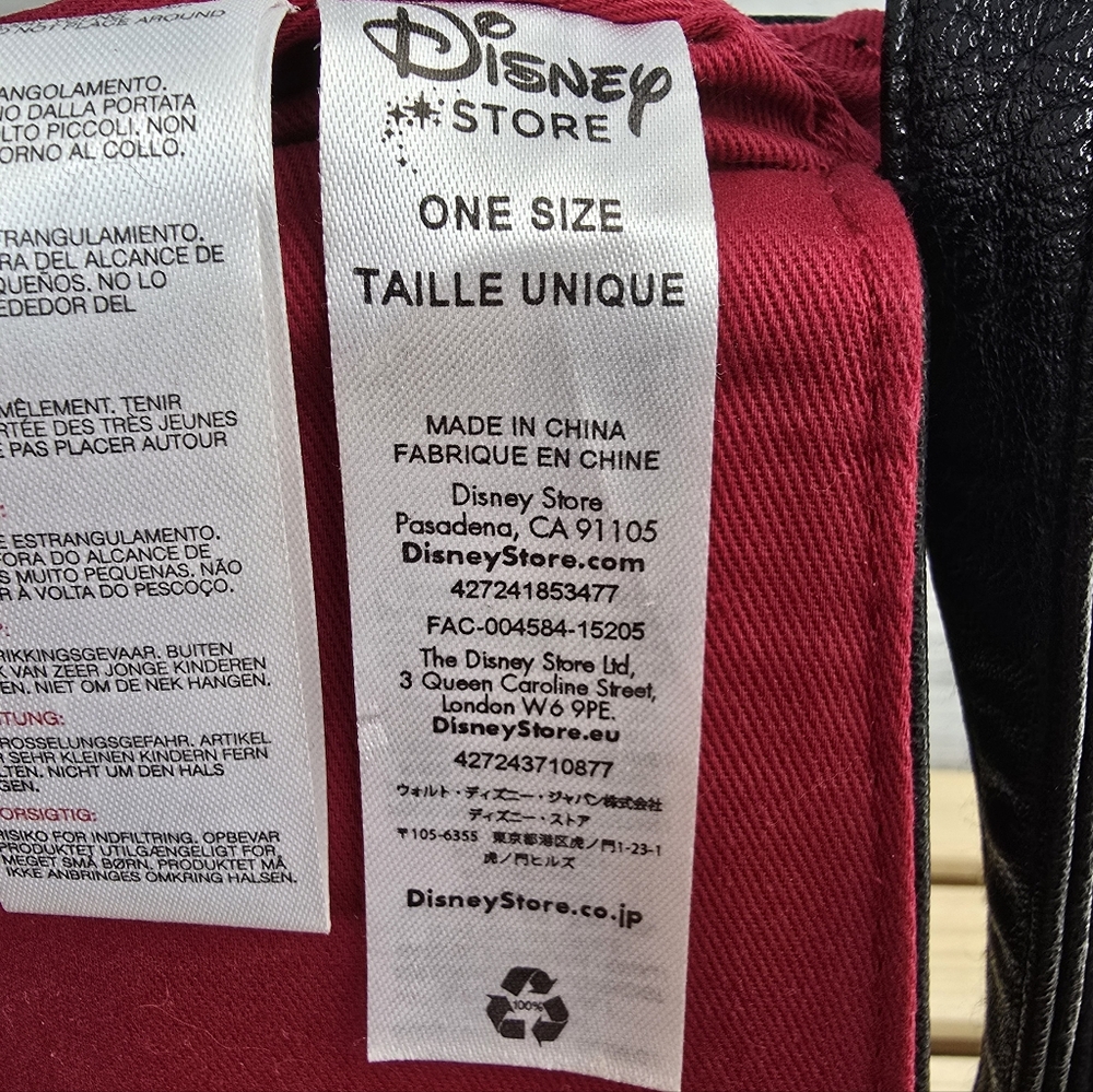Disney Store Minnie Mouse Signature Black Faux Leather Crossbody Purse - Picture 14 of 15